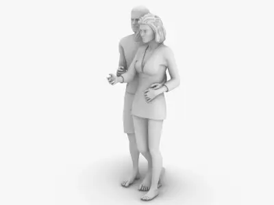 Couple Dating 3D print model