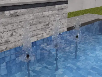 DAISY vert jetters lumion fountains Low-poly 3D model