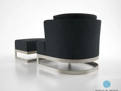 Avenue Road St John street armchair 3D model