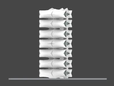 futuristic building space style  3D model