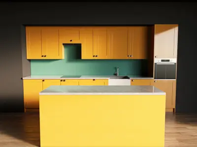 34-Kitchen10 glossy 3 3D model