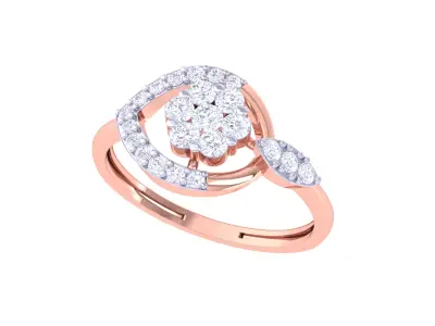 Women Ring  Render 3dm STL OBJ FBX Details 3D print model 161