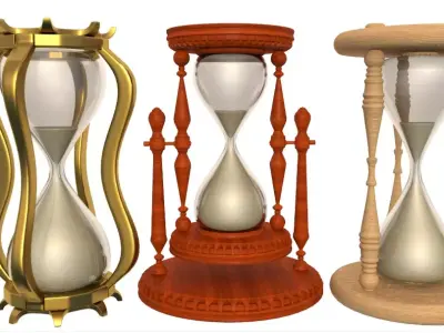 Hourglass collection 3D model