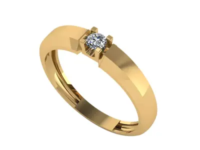 wedding engagement women ring 3dm 3D print model 3