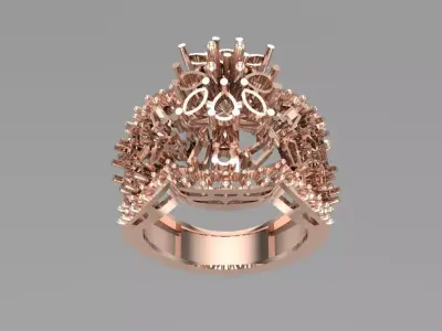 Wedding Engagement Women Ring 3D print model 3D print model purchase