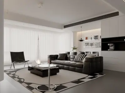 apartment interior scenes       3D model 2