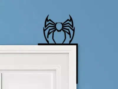 Spider Door Corner Decor 3D print model 4