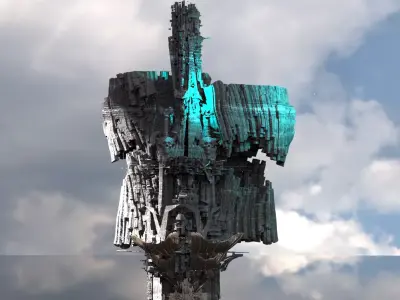 Skeletor cliffs 1 3D model