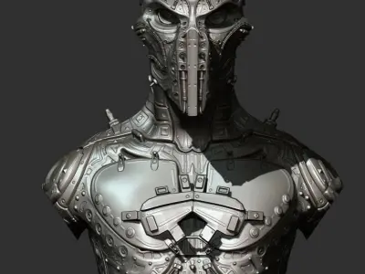 C5X Recon Bust 3D print model