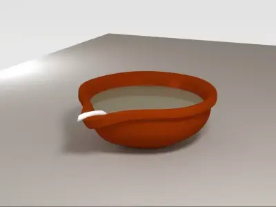 Oil Lantern Low-poly 3D model