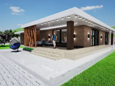 Modern elite house 3D model