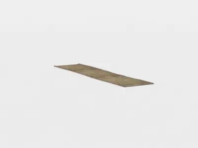 Road tahitian rug Low-poly 3D model