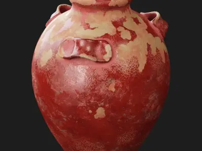 Pottery Barn Sicily Terra Cotta Vases 3D model