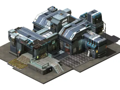 Heterogeneous - Building - Building B Building 01 3D model