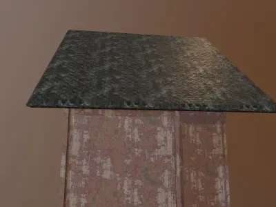 House Horror Low-poly 3D model