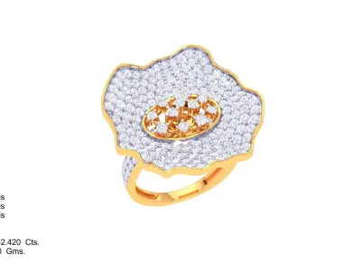 Women Ring  Render 3dm STL OBJ FBX Details 3D print model 157