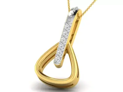 diamonds pendant 3D print model 31