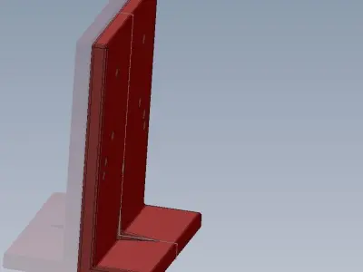 Layout for cabinet door hinge 3D print model
