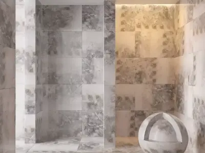Marble wall 70 3D model