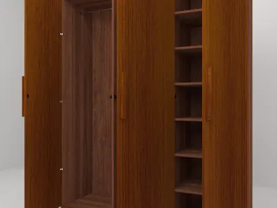 wooden cupboard 3D model