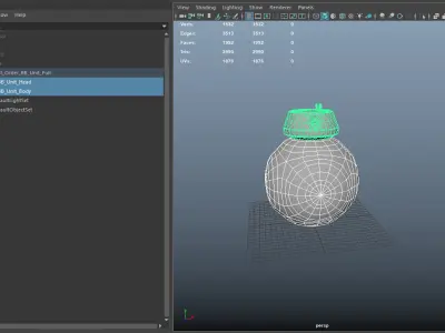 First Order BB-09 Low-poly 3D model