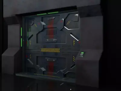 sci fi gate  3D model