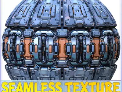 Sci-FI Seamless Texture Texture order