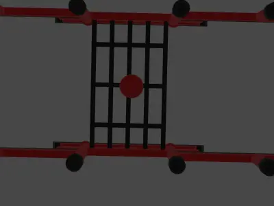 Torii japanese tori gate 3D model