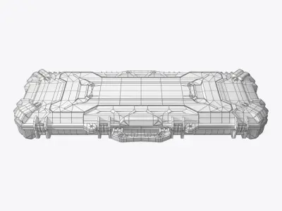 Sci-fi Military Case Low-poly 3D model