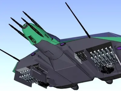 SQ Tamer - Multirole space corvette Conqueror class 3D print model