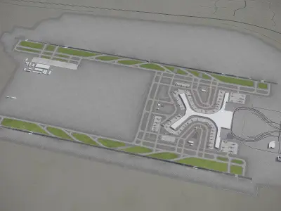 Kunming - Changshui International Airport - KMG Low-poly 3D model