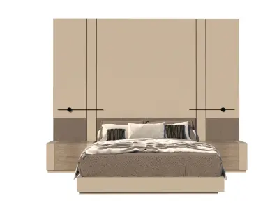 Serena Light Elegance Bed Set - sunrise  3D model