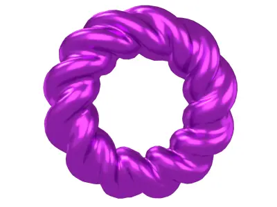 Abstract Ring Shape V4 005 Low-poly 3D model