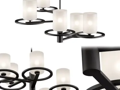 Polished chandelier 3D model
