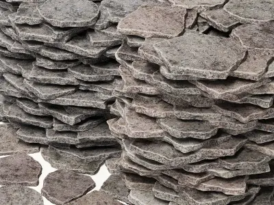 Rock stone plate form n1 3D model