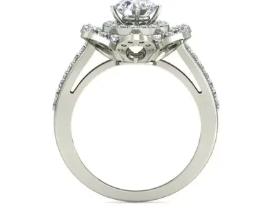 Women Ring  Render 3dm STL OBJ FBX Details 3D print model 235