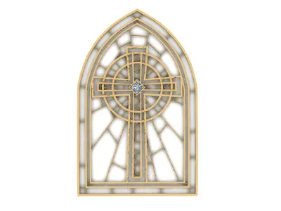 Church Window Pendant 3D print model