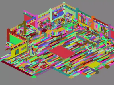 Funeral Place - Bar 02 3D model