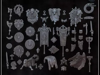 Scandinavian decor pack 3D print model