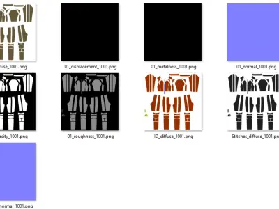 Female Sci-Fi Jumpsuit 3D model