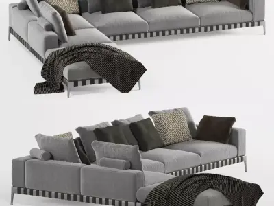 Flexform gregory Sofa 3D model