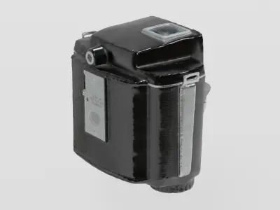 Vintage 1950s Camera Brownie photogrammetry scan PBR 4K textures Low-poly 3D model