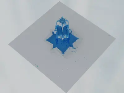 Fountain Low-poly 3D model