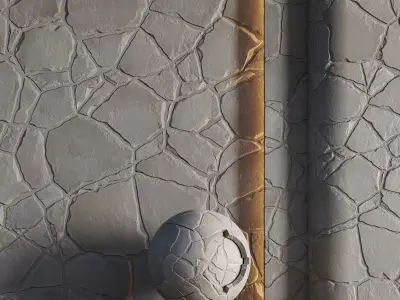 No10 Slate Floor Stone - PBR - 4K - PNG - Seamless Texture