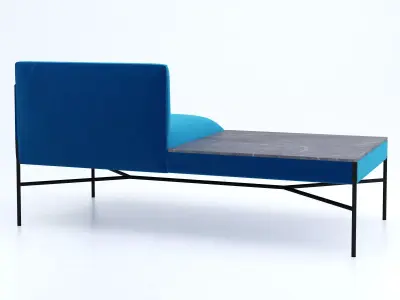 Armchair Set lounge chair with top 3D model