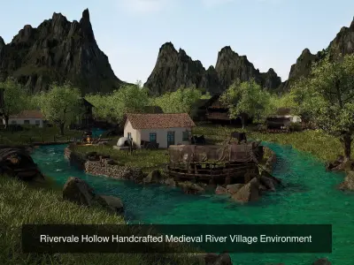 Village Environment Collection 3D Model Pack