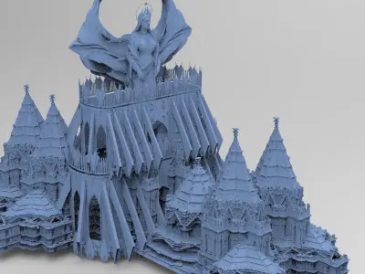 Angelic Cathedral High Rise Mass structure 8  3D model