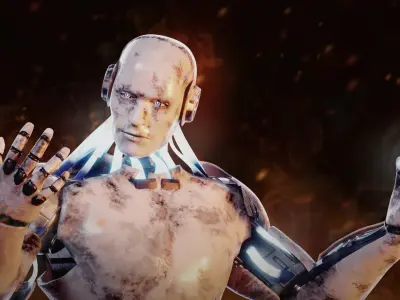 Male Android 3D model