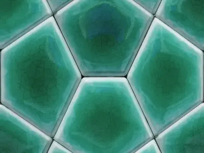 Unique Wall Tile 01 - Turtle shell-Seamless Texture