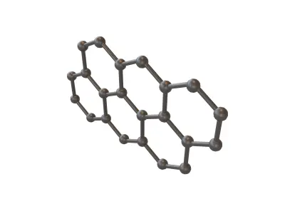 Graphene v1 001 Low-poly 3D model